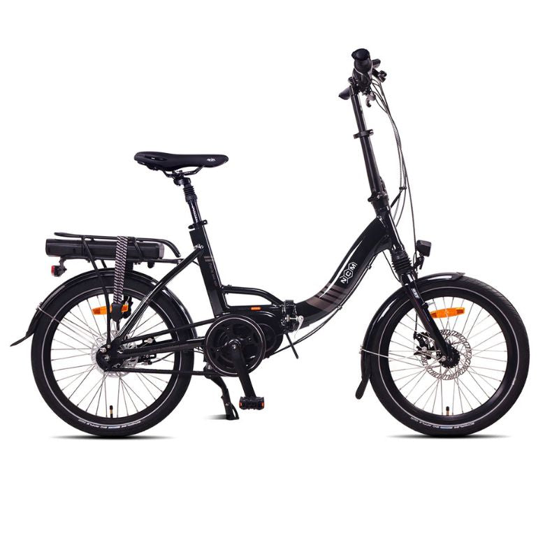 NCM PARIS MAX N8R Lightweight Foldable Bike in Black, Red and White
