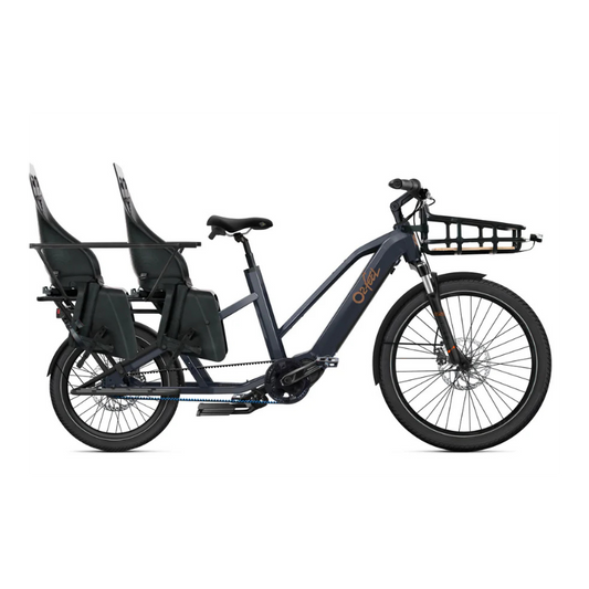 Electric Cargo Bike-O2feel Family Equo 7.1 Gates Belt Drive